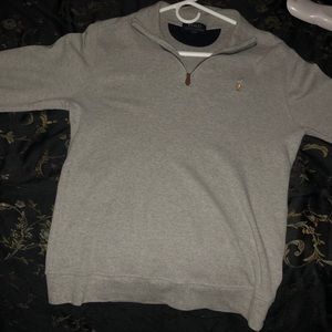 Polo Ralph Lauren quarter zip sweater (gray)